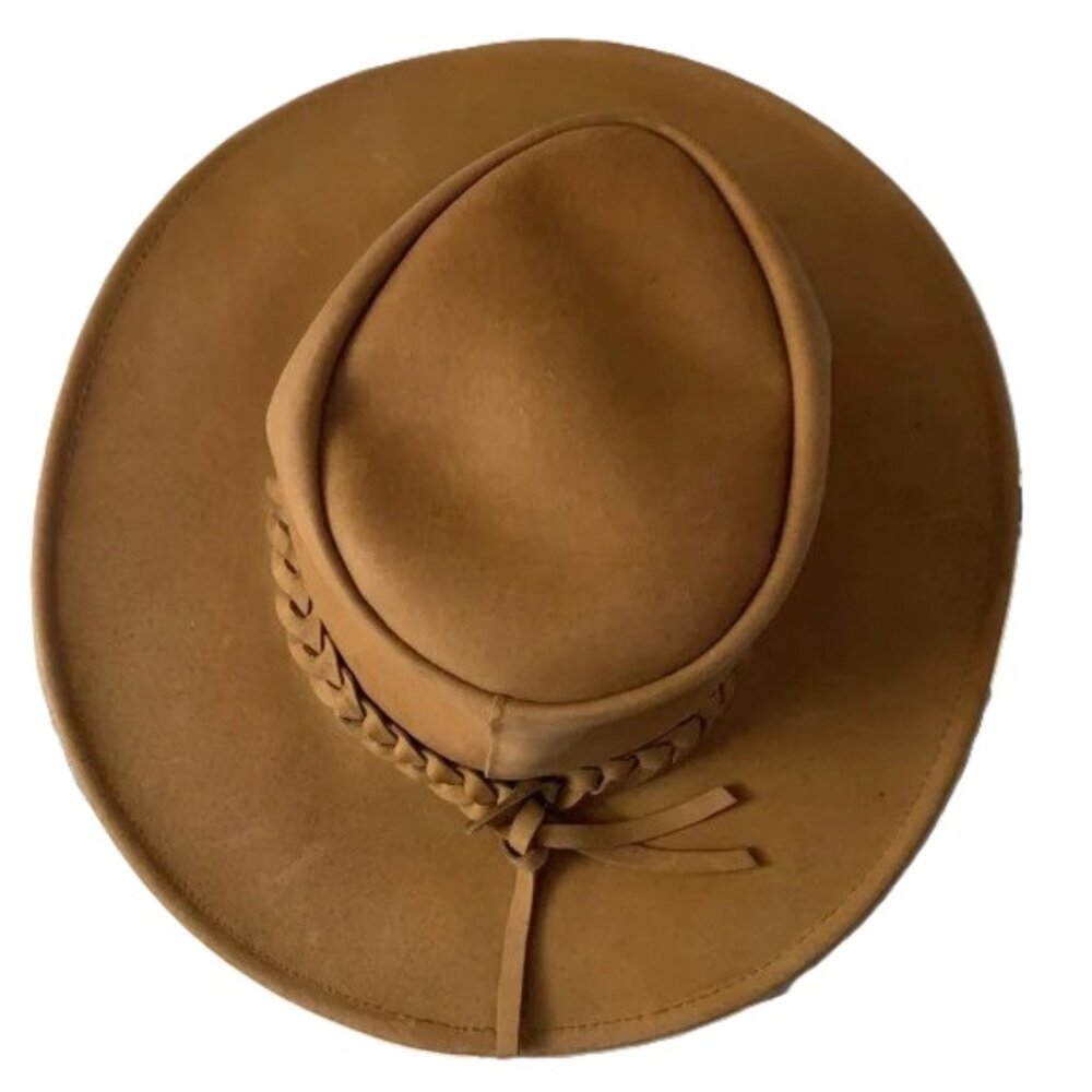 Australian Outback Leather Crusher Hat - Picture 16 of 16
